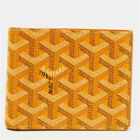 goyard yellow goyardine|yellow goyard wallet.